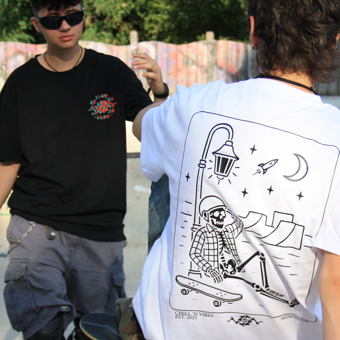 "Chill 'n vibes" Tee Oversized