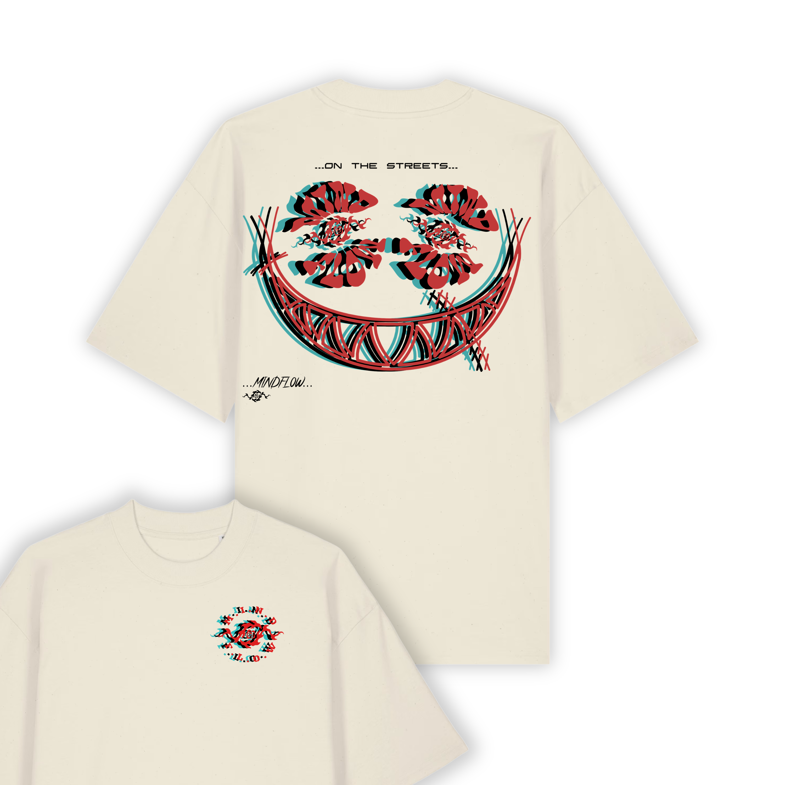 On the streets - "Smile" Tee Oversized