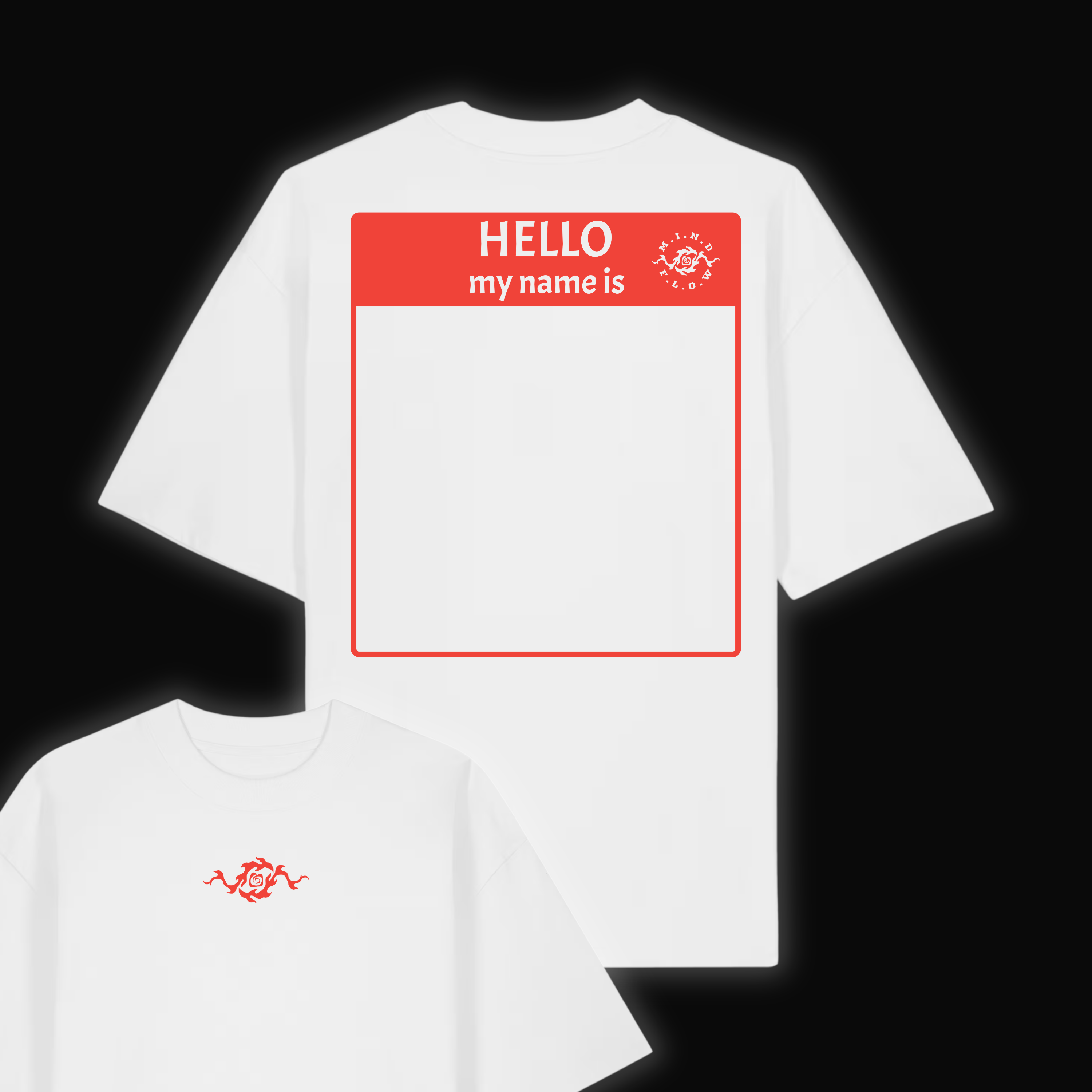 "Hello my name is..." Oversize T-Shirt