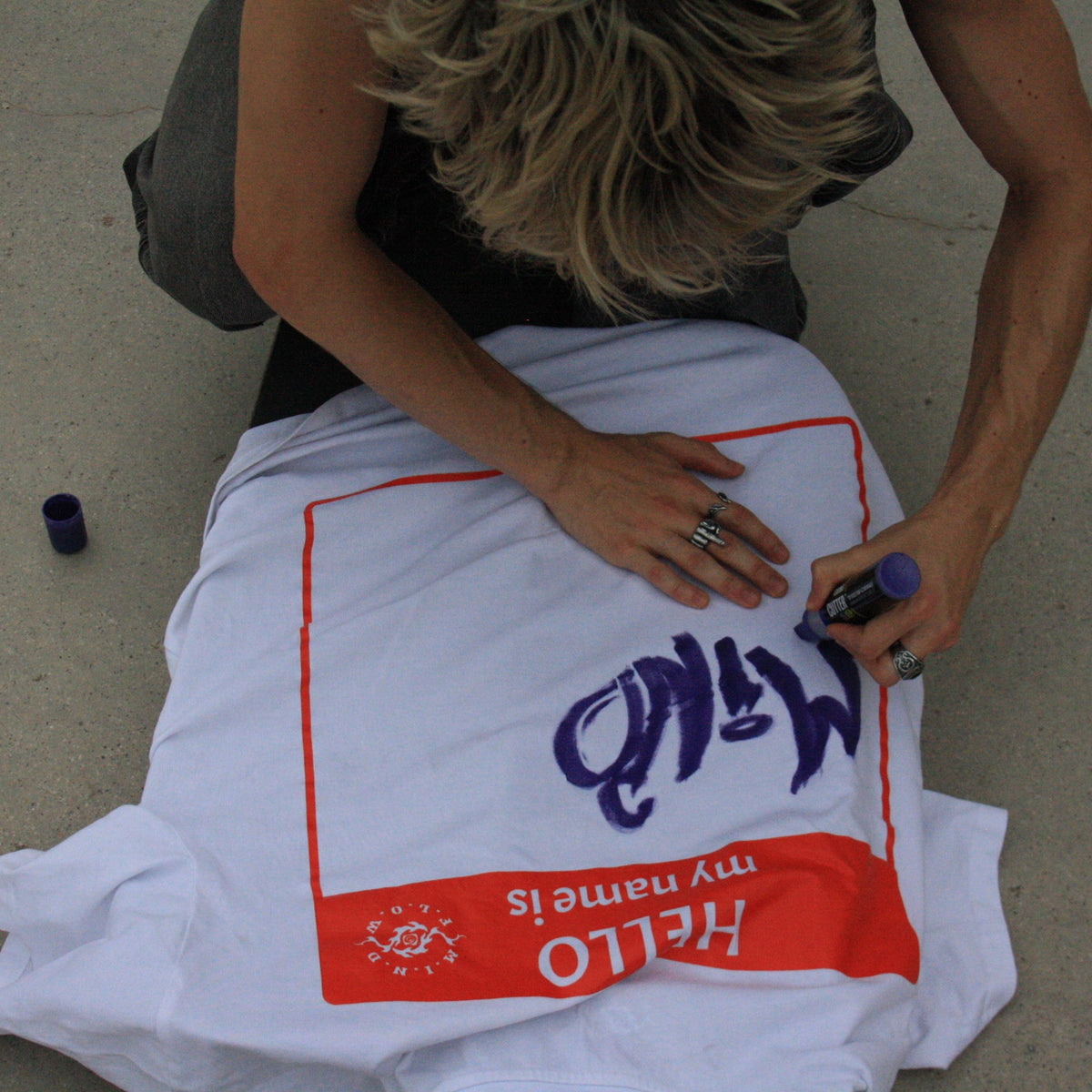 "Hello my name is..." Oversize T-Shirt